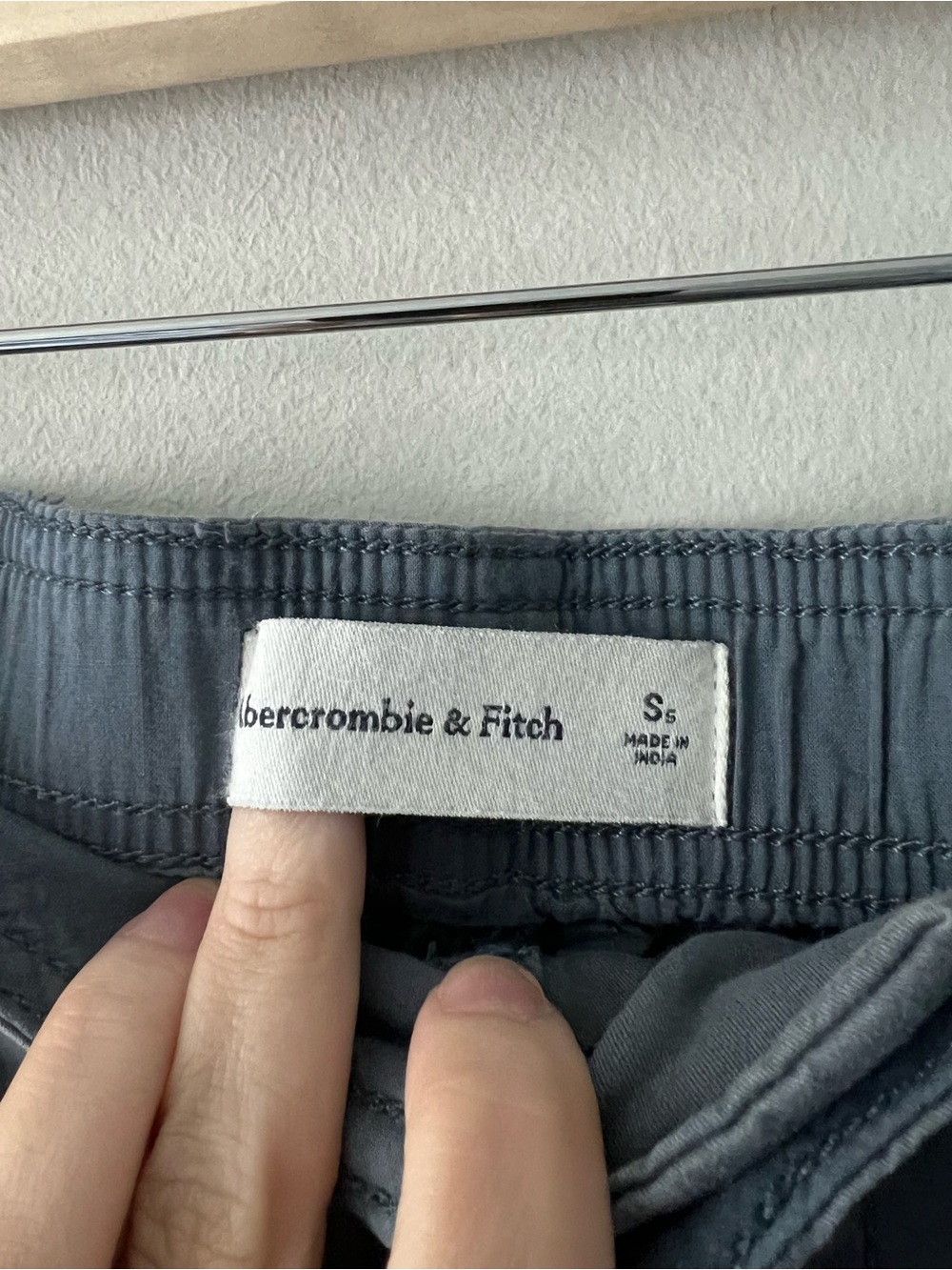 Abercrombie & Fitch Gray Cargo Parachute Pants Small Short Y2K Utility Gorpcore - Picture 5 of 5